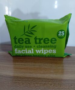 Tea tree facial wipes