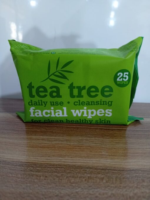 Tea tree facial wipes