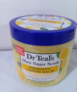DR TEAL'S SHEA SUGAR SCRUB PREBIOTIC LEMON BALM