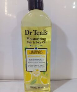 DR TEAL'S MOISTURIZING BATH & BODY OIL PROBIOTIC LEMON BALM
