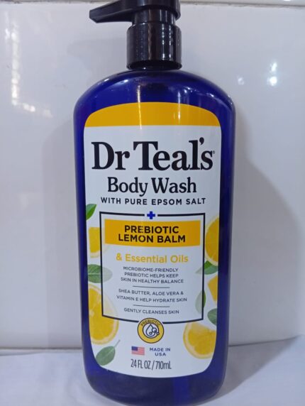 DR TEAL'S BODY WASH  PREBIOTIC LEMON BALM & ESSENTIAL OILS